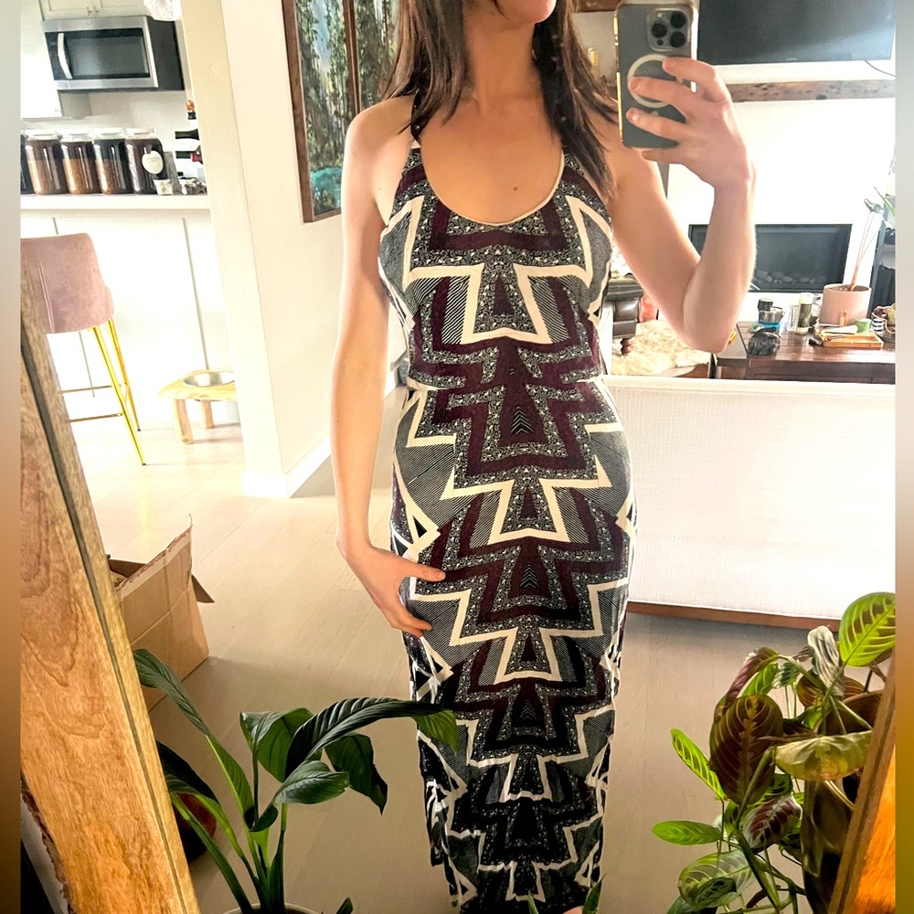 Free people geometric dress size S